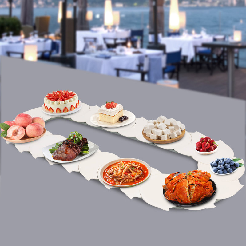 The Party Aisle™ Manual Swivel Dining Table Rotating Food Turntable